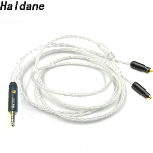 Free Shipping Haldane 3.5/2.5/4.4 RSA/ALO Balanced 8core Headphone Upgrade Cable For Shure SRH1540 SRH1840 SRH1440 Earphones