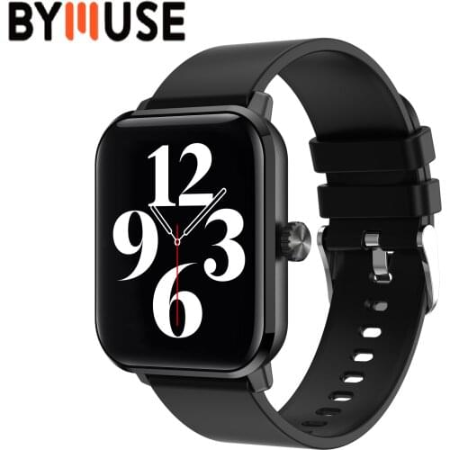 BYMUSE 2021 Smartwatch Bluetooth Call HW23 Female Male Dynamic Dial Smart Watches Heart Rate Weather Display Wristband For Phone