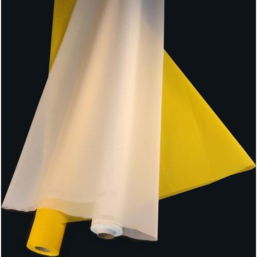 Fast Delievery White or Yellow 10 Meters 150T 380mesh 31UM Monofilament Polyester Silk Screen Printing Mesh