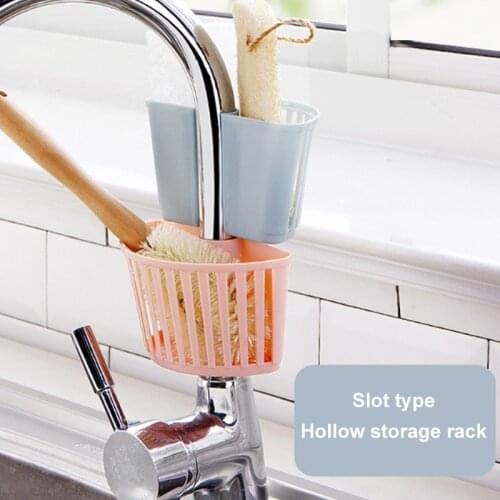 Household Bathroom Buckle Nozzle Tube Drain Rack Kitchen Sink Practical Storage Drain Basket Multiple Colors Kitchen Supplies