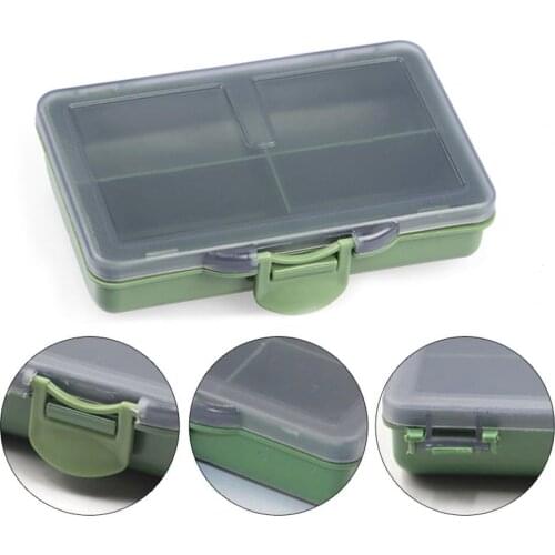New Compartments Storage Case Box Transparent Fishing Lure Square Fishhook Box Spoon Hook Bait Tackle Box Fish Accessory Box