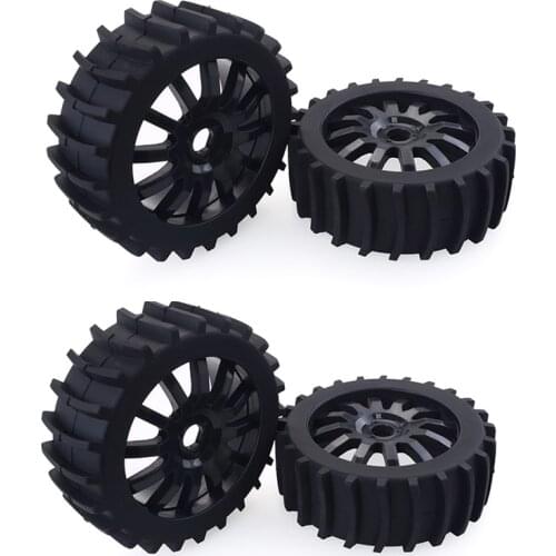 2Pcs / 4Pcs 1/8 Scale RC Off Road Buggy Snow Sand Paddle Tires Tyre Wheel for HSP HPI Baja RC Car