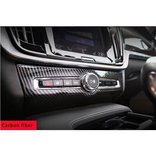 For Volvo S90 carbon fiber Acoustic adjustment decorative frame 1pc