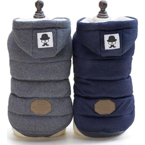 Cotton Pet Dog Clothes for Small Dogs Winter Warm Dog Hooded Coat Jackets Chihuahua Pug Outfits Puppy Cat Clothing Pets Products