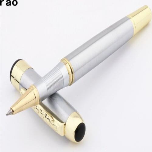 JINHAO 250 Stainless steel colour Business office Medium nib Rollerball Pen New