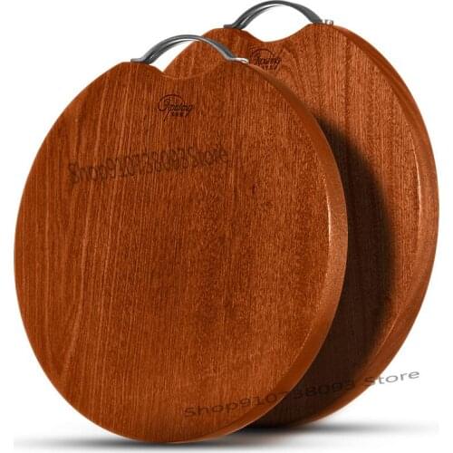 Round Cutting Board, Whole Wood Cutting Board, Solid Wood, Household Mould Proof Kitchen Knife Board, Occupation Board