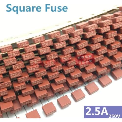 Square fuse 2.5A 250V 392 Square plastic fuse T2.5A LCD TV power board commonly used