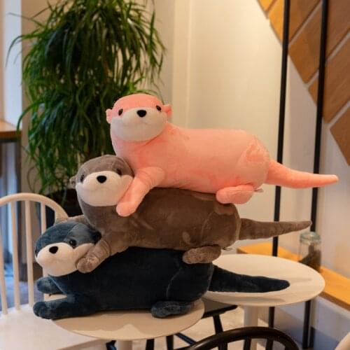 Cute Otter Doll Plush Toys Sea Otter Doll Pillow Animal Decoration Ragdoll Childrens Day Birthday Gift