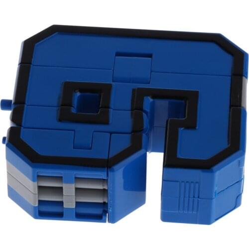 Pack of 10 Numbers Team Transforming Robot Toy Kids Party Bag