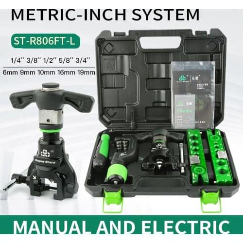 DSZH ST-806FT Copper Pipe Expander Set Air Conditioner Metric Reamer Flare Tool Pipe Flaring Tool Set Tube Expander Tools