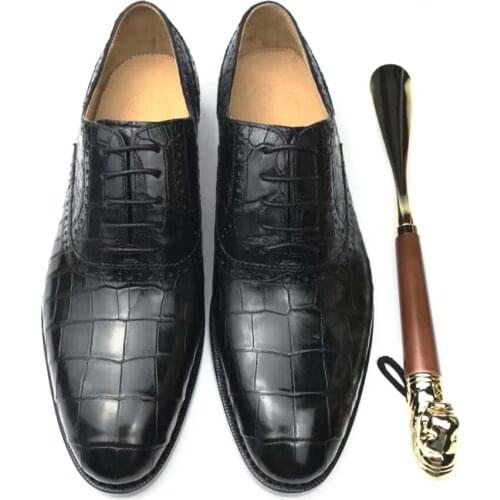 Chue new men formal shoes men dress shoes crocodile leather men shoes wedding business banquet meeting men shoes