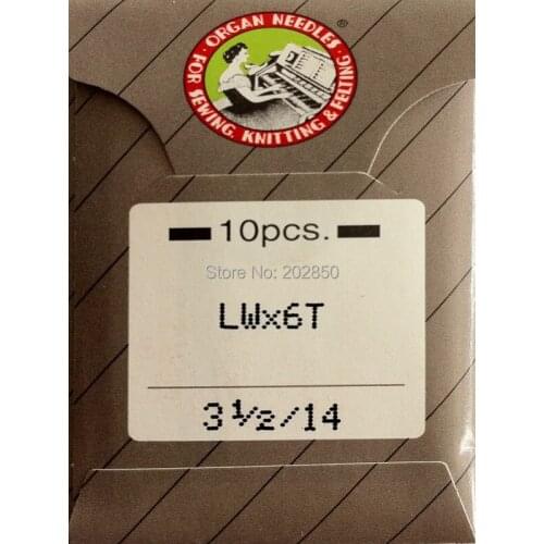 Organ Brand Needles LWX6T,31/2/14,10Pcs Needles/Lot,For Industrial Blind Stitch Sewing Machine,Brand New,Great Quality