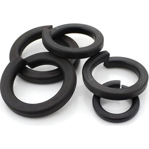 Black Spring Washer Carbon Steel Pad Washer M3 4 5 6 8 10 12 14, 16, 20, 22, 24, 27, 30