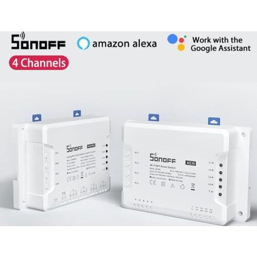SONOFF 4CH R3 Pro Smart Switch APP Timing Remote Control Via eWeLink Support SmartThings Hub Work With Alexa Google Home