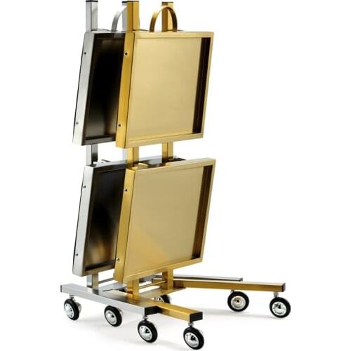 Hairdressing special tools car barber shop hair salon hot dyeing trolley retro multi-function beauty bar car clearance