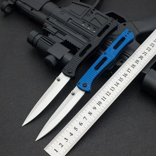 Tactical outdoor folding knife 417 nylon fiber handle Mark S30v blade camping survival hunting self-defense hand tool knife