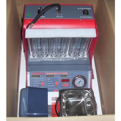 Automotive Injector and Cleaner Equipment CNC-602A for Launch original CNC602A Injector Cleaner & Tester 6 jars English Panel