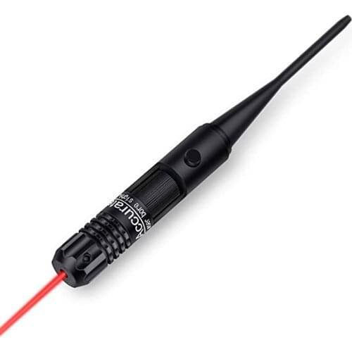 Rifle Red Laser Bore Sighter Collimator Kit with Box Carry Laser Sight .22 to .50 Caliber Rifies Shotgun Hunting Boresighter