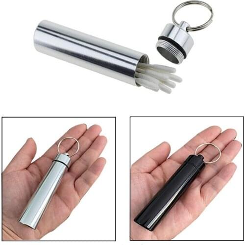 Waterproof Cotton Swabs Storage Holder Toothpick Box Outdoor Portable Medicine Pill Box Case Capsule Container Bottle Holder