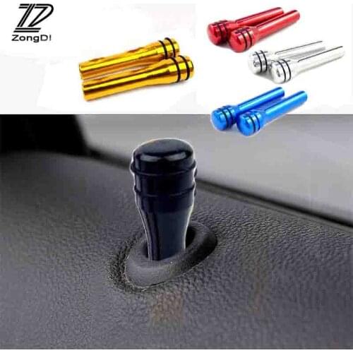 ZD 2Pcs Automobiles For Alfa Romeo 159 BMW E46 E39 E36 E90 Audi A3 A6 C5 A4 B6 B8 A8 Car Metal Door Pin Lock Knob Lift Covers