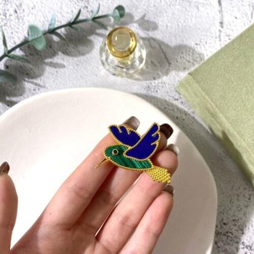 Top Natural Shell Agate Dove Brooches Women Men Fashion Cute Badge Pins Brand Luxury Jewelry Accessories Z306