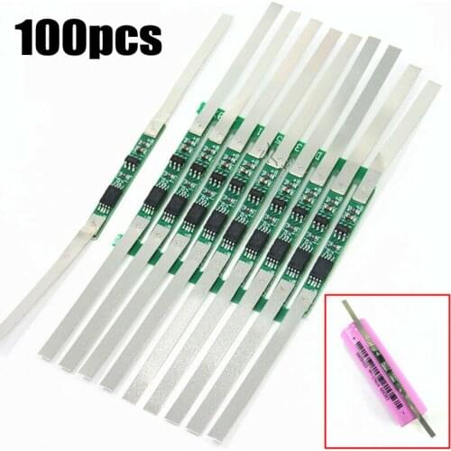 100Pcs 3A BMS Protection Board for 1S 3.7V 18650 Li-Ion Lithium Battery