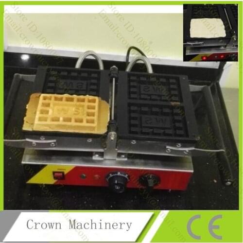 110V 220V Reversible Stainless Steel Electric Big Grid Shape waffle cake oven; Waffle Maker;waffle machine
