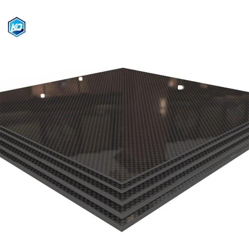 245x250MM Plain Glossy Matte Real Carbon Fiber Plate Panel Sheets Plate 0.25-6mm Thickness Composite Hardness Material For RC