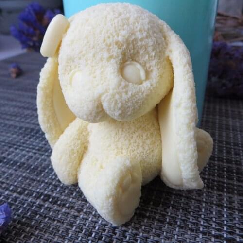 3D animals mold Rabbit bunny silicone soap mold animal candle aroma mould soap making moulds resin clay molds PRZY DW0106