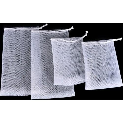 5Pcs Mesh Net Practical Hanging Nylon Soap Mesh Bag For Foaming Cleaning Bath Soap Net Bathe Cleaning Gloves 9cm*16cm/9cm*11cm