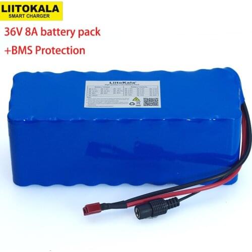 LiitoKala 36V 8Ah 10S4P 500w 18650 Rechargeable battery pack ,modified Bicycles,electric vehicle 36V Protection with BMS