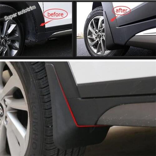 Lapetus Front & Rear Mudguards Mud Flaps Splash Guards Fender Kit 4 Pcs Fit For Hyundai Tucson 2016 - 2020 Accessories Exterior