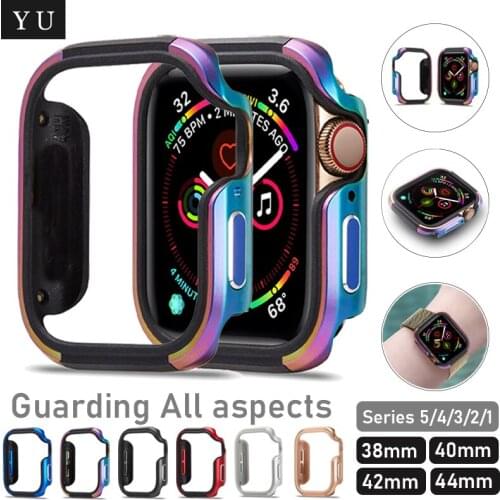 Aluminum Alloy Metal Case for Apple Watch 38MM 42MM 40MM 44MM Cover Protection Shell for IWatch SE 6 5 4 3 2 Watch Accessories