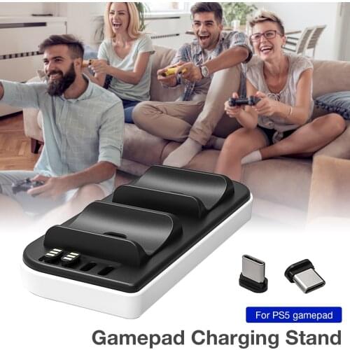 Dual Chargers USB Dual Charging Powered Dock Station Stand Charger PS5 Controller Dock For Joystick PS5 For Playstation 5