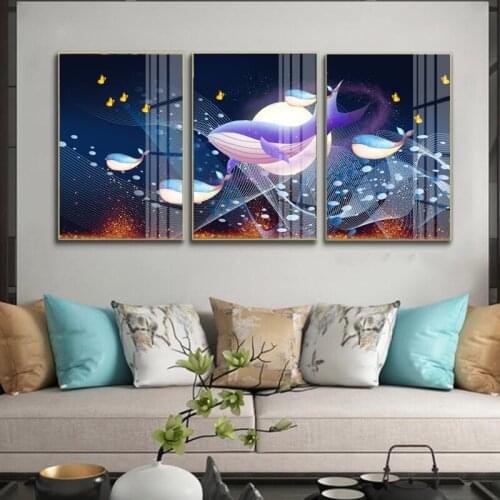 Shark Wall Art Canvas Painting Abstract Poster And Print Wall Picture Living Room Decoration Family Living Room Canvas Picture