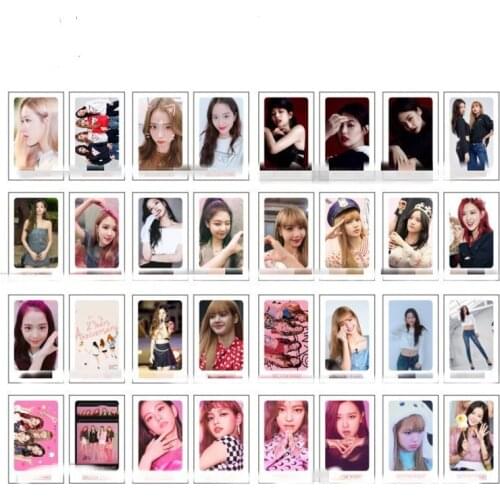 Kawaii Korean 32Pcs/Box Kpop Kill This Love Paper Lomo Card New Album How You Like That Photocard Fans Collection