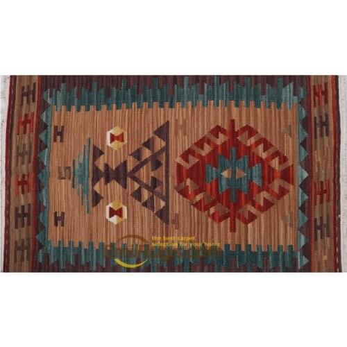 KILIM Kilim Pure Wool Handmade Orange Carpet Mattress Blanket MOLERE 2x3.5 15-4gc131kliyg30
