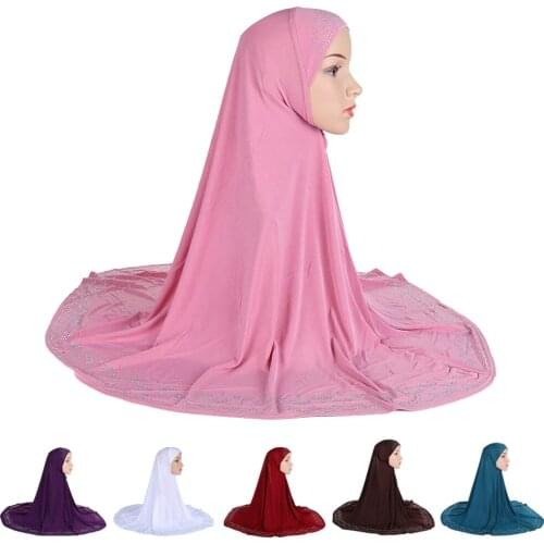 Full Cover Muslim Women Scarf Hijab Long Caps Hat Oversized Shawls Turban Arab Headwear Islamic Prayer Hat Amira Niquabs Ninja