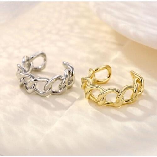 ZOVOLI 2020 Boho Gold Silver Color Chain Rings Alloy Adjustable Open Ring For Men Rings For Women Fashion Jewelry Accessories