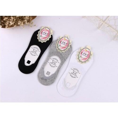 20pairs Summer Socks Female Candy Color Non-slip Ladies Invisible Socks Breathable Shallow Mouth Women Socks