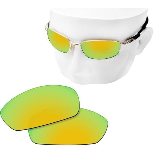 OOWLIT Polarized Replacement Lenses 24K Gold Mirror for-Oakley Blender OO4059 Sunglasses