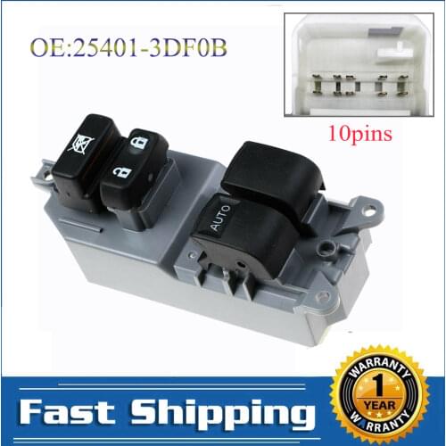 84820-0D100 Window Control Master Switch Power Window Switch for Toyota Yaris Rav 4 Corolla 2005-2011 84820-0D100 848200D100