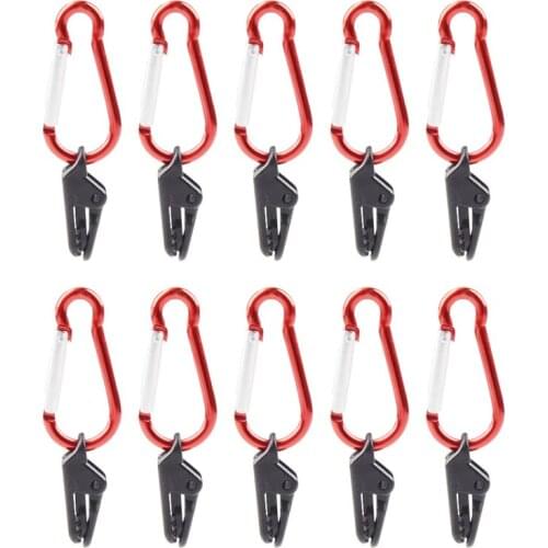 Hook Plastic Windproof Clamp Set Survival Grommet Tent Clips Buckle Awning Tarp Fixed Outdoor Camping Tent Accessories