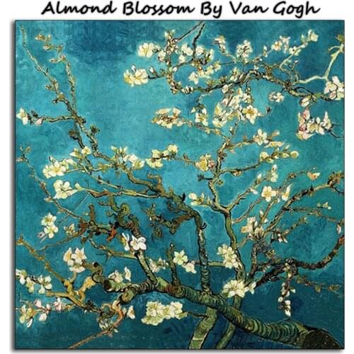 Full Diamond Embroidery World Famous Almond Blossom By Van Gogh Diy Diamond Painting A Craft Decorated Living Room A Good Gift