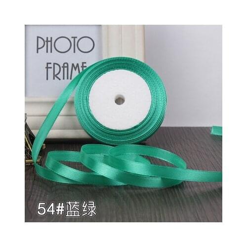 Tiffany blue 22m Long 10mm wide 25 Yards Silk Satin Ribbon Wedding decorative ribbons gift wrap Christmas DIY handmade materials