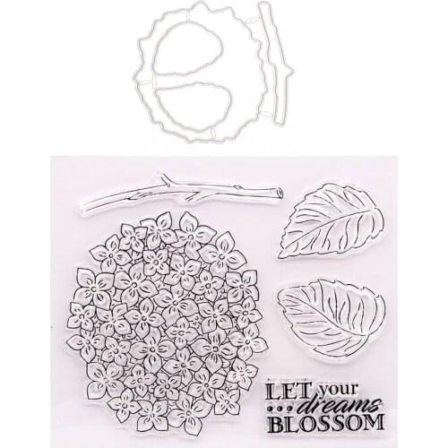 Diy Transparent Silicone Rubber Standard Stamp for Scrapbooking Clear Stamps Card Making Stamps Vintage Leaf Cutting Die