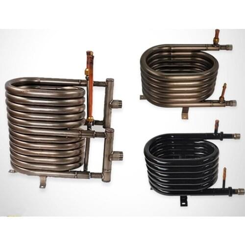 10HP seawater titanium tube heat exchanger, air energy heat exchanger, condenser and heat pump accessories