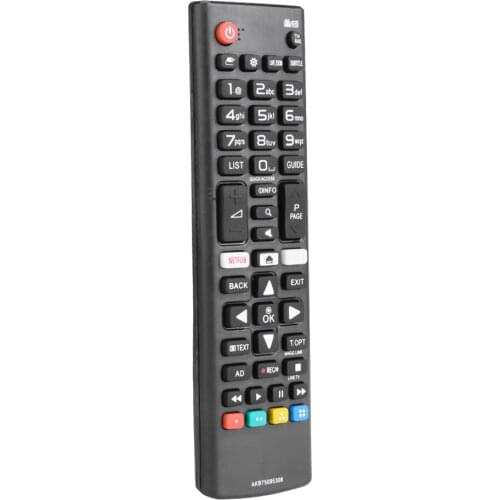 1Pcs ABS Universal LG TV Remote Controller Replacement AKB75095308 for LG Smart TV 43UJ6309 with Netflix Black New Arrival