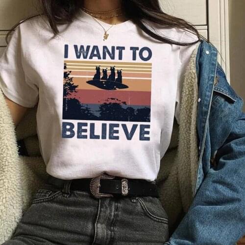 Women Clothes Lady Graphic Cat Alien UFO Funny Short Sleeve Summer Fall Halloween Tees Tops Female T Shirt Womens T-Shirt