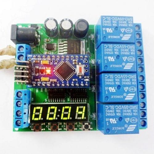 5V 12V 24V Pro mini PLC Board for Arduino LED Cycle Delay Timing Timer Relay diy